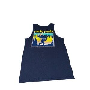 PARTY PANTS Sasquatch Tank Top Mens Medium Sleeveless Tee Frat Beach College